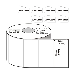 BARCODE LABELS 65MM X 35MM X 1000 CHROMO