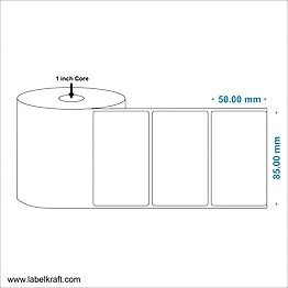 BARCODE LABELS 85MM X 50MM X 1000 CHROMO