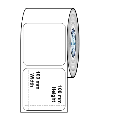 BARCODE LABELS 100MM X 100MM X 500 CR
