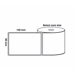 barcode labels 90mm x 140mm x 500 chromo