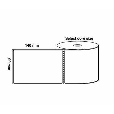 barcode labels 90mm x 140mm x 500 chromo