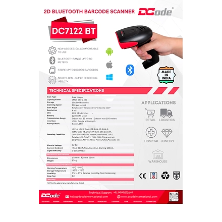 DCODE DC7122 2D BT WL / RIDDHI SIDDHI COMPUTERS