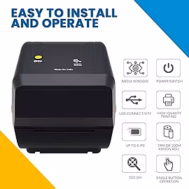 LABEL PRINTER MACHINE ZEBRA ZD230TA - 203 DPI - USB / RIDDHI SIDDHI COMPUTERS