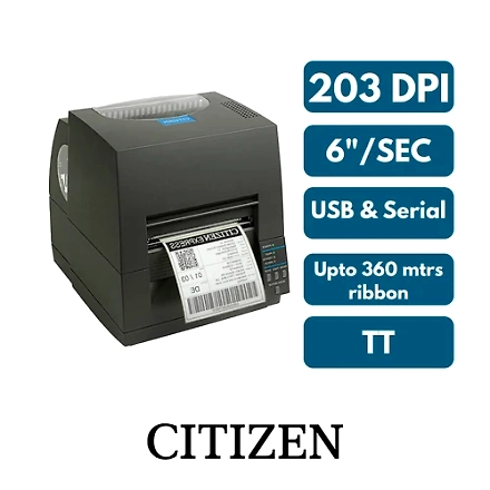 CITIZEN CLS 621 BARCODE PRINTER (203 DPI) LAN BARCODE PRINTER | RIDDHI SIDDHI COMPUTRES
