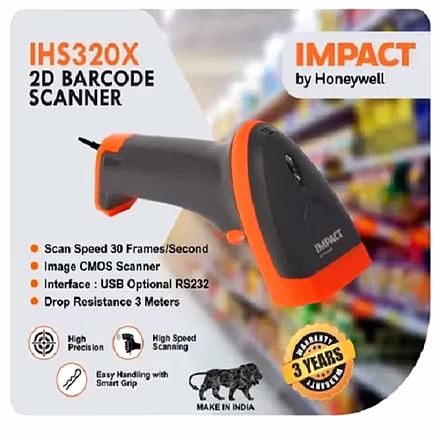BARCODE SCANNER IMPACT IHS320X 2D WIRED / RIDDHI SIDDHI COMPUTERS