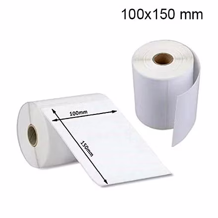 SELF ADHESIVE PLAIN BARCODE LABEL 100MM X 150MM (400 LABELS) / RIDDHI SIDDHI COMPUTERS