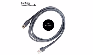 USB to RJ45 Barcode Scanner Cable for Zebra & Symbol Scanners - 2m/6ft USB Cord
