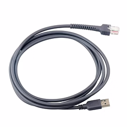 usb to rj45 barcode scanner cable for zebra & symbol scanners - 2m/6ft usb cord