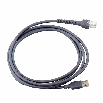 USB to RJ45 Barcode Scanner Cable for Zebra &amp; Symbol Scanners - 2m/6ft USB Cord-RSC-LS2208-Cable