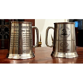 Handmade Pewter lined Traditional Vintage Metal Tankards/ Mugs