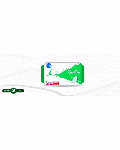 Sanipro Sanitary Napkins/Pads TriFold 310mm Sanitary Napkins Pads-16-1