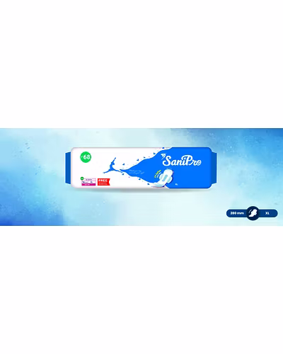 Sanipro Sanitary Napkins/Pads Straight 280mm-16-1