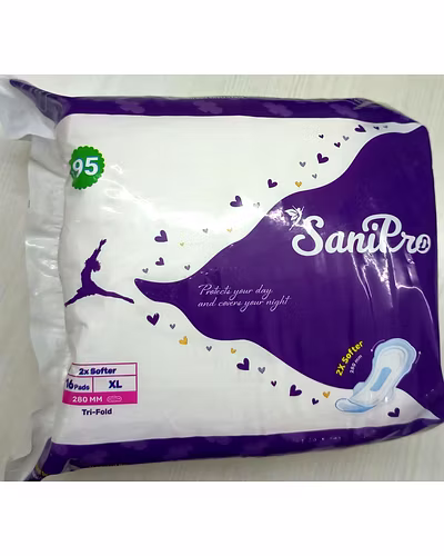 Sanipro Sanitary Napkins/Pads TriFold 280mm-8-1