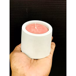 concrete jar candle for decoration