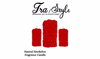 Rose pillar Candle