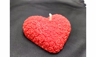 Heart Shape Rose Candle