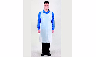 PPE food contact, disposable waterproof, flat packed, blocked, on roll Plastic, PE apron