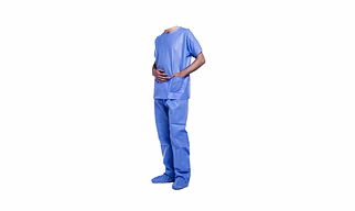 Cheap bulk INDIA supply male medical scrubs nurse surgical uniforms with Pocket