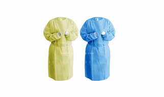 30gm Non Sterile Long Sleeve PE CPE Gown Disposable Gowns Kit Body PPe Suit