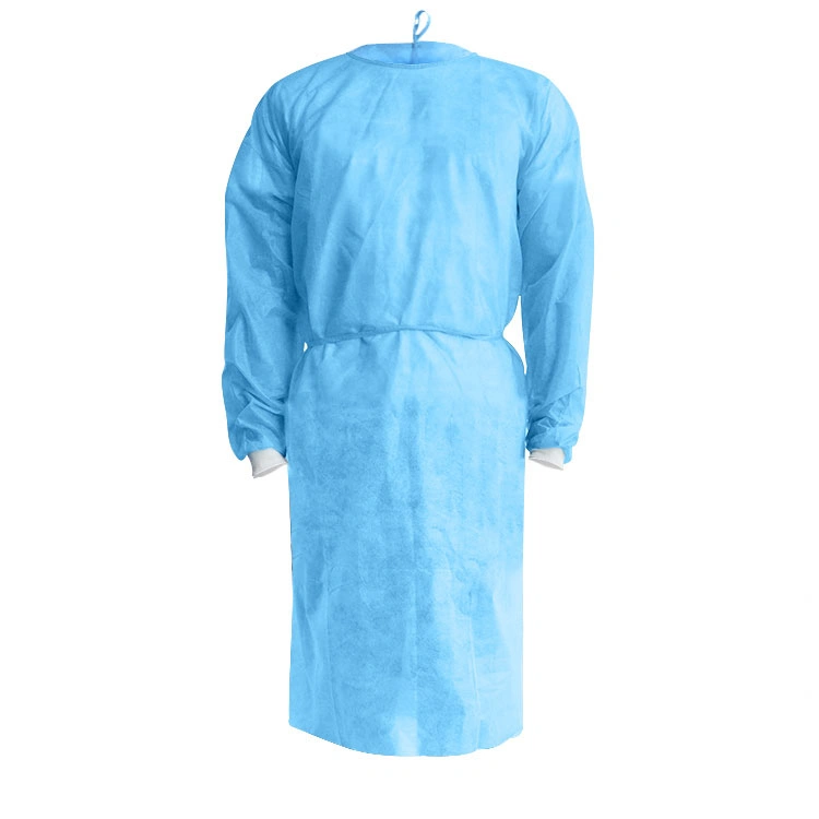 30gm Non Sterile Long Sleeve PE CPE Gown Disposable Gowns Kit Body PPe Suit-2