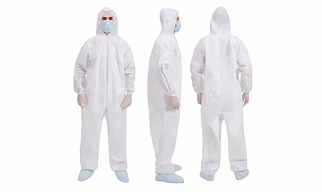 OEM EN13485 Type 6 Protective Ppe Kit Suit Coverall Overall Disposable Coverall Protection Clothes Chemical Protective Clothing