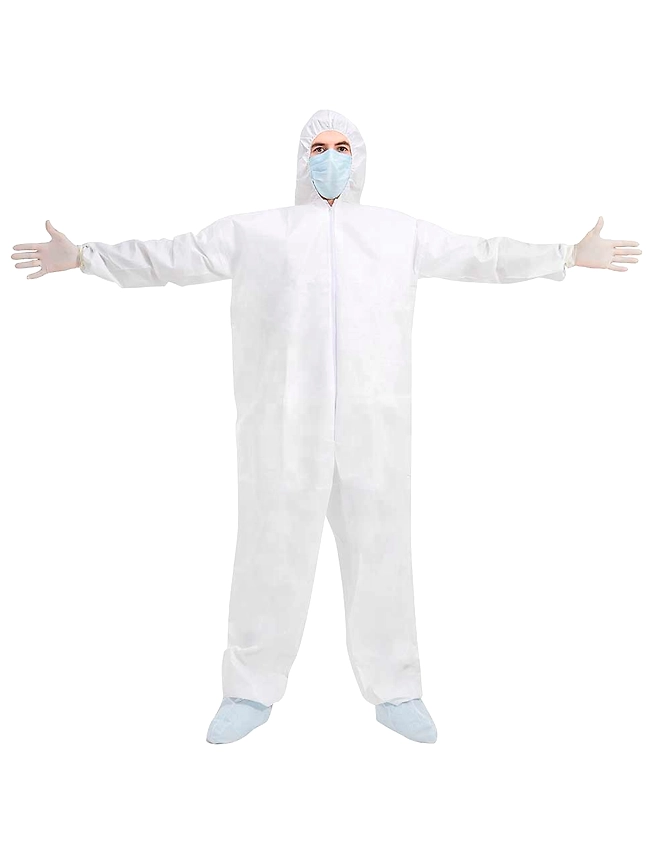 OEM EN13485 Type 6 Protective Ppe Kit Suit Coverall Overall Disposable Coverall Protection Clothes Chemical Protective Clothing-5