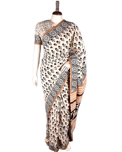 Block Printed Cotton Saree-11377750