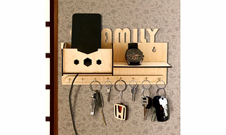 Unique FAMILY Key Stand With Mobile Stand