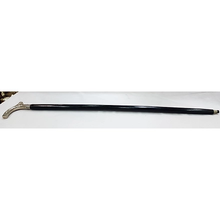 WOOD BRASS WALKING STICKS/CANES-SAME-1