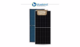 Bluebird 645W N-Type TOPCon Bi- Facial PV Modules (Dual - Glass)