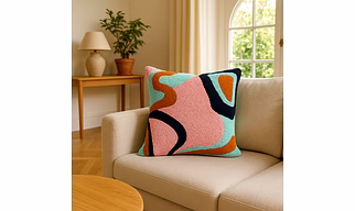 Tufted Cushion Covers with Aari Embroidery