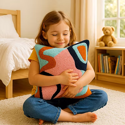 Tufted Cushion Covers with Aari Embroidery-2