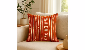 Tribal Hand Block Printed Cushion Cover