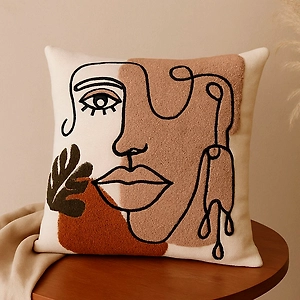Art Embroidery Cushion Cover - Handcrafted Elegance for Home Decor