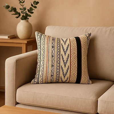 Cushion Covers with Hand Embroidery and printed-11912738