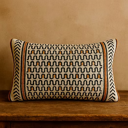 handmade embroidery cushion cover - premium quality home decor accent