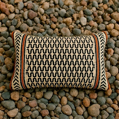 Handmade Embroidery Cushion Cover - Premium Quality Home Decor Accent-1