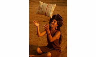 Stunning Cotton Printed Cushion Cover with Embroidery Designs
