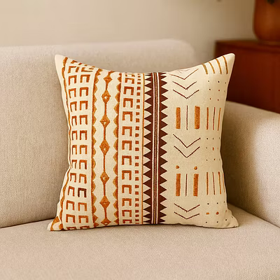 Luxurious Hand Block Sateen Embroidery Cotton Pillow Covers-1