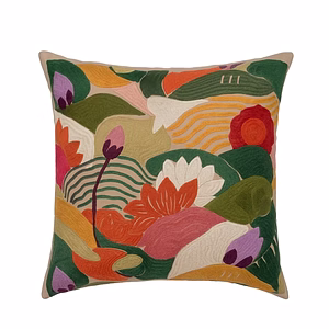 Exquisite Handmade Embroidery Cushion Cover