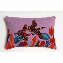 cotton embroidery pillow cover - eco-friendly home decor