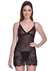 Women's Net Lace Above Knee Babydoll Nightwear/Women's Blended Solid Midi Babydoll