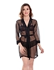 Women's Net Lace Above Knee Babydoll Nightwear/Nighty for Special Nights