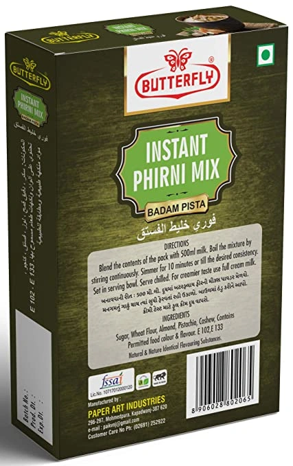 Butterfly Instant Phirni Mix, 100g (Badam Pista)-1