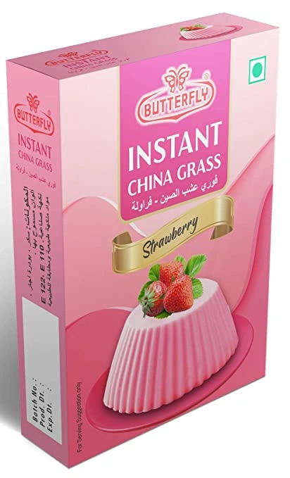 Butterfly Instant China Grass, 50g (Strawberry)-21069105-Strawberry27