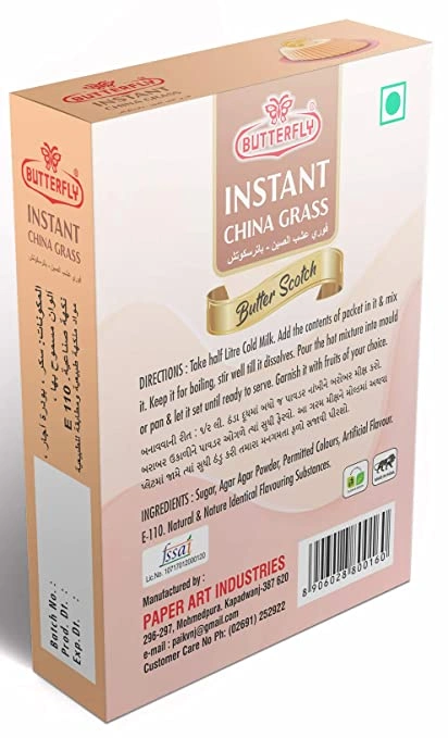 Butterfly Instant China Grass, 50g (Butter Scotch)-1