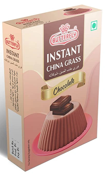 Butterfly Instant China Grass, 50g (Chocolate)-21069105-Chocolate31