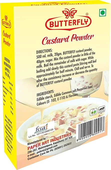 Butterfly Custard Powder, 100g (Vanilla)-1