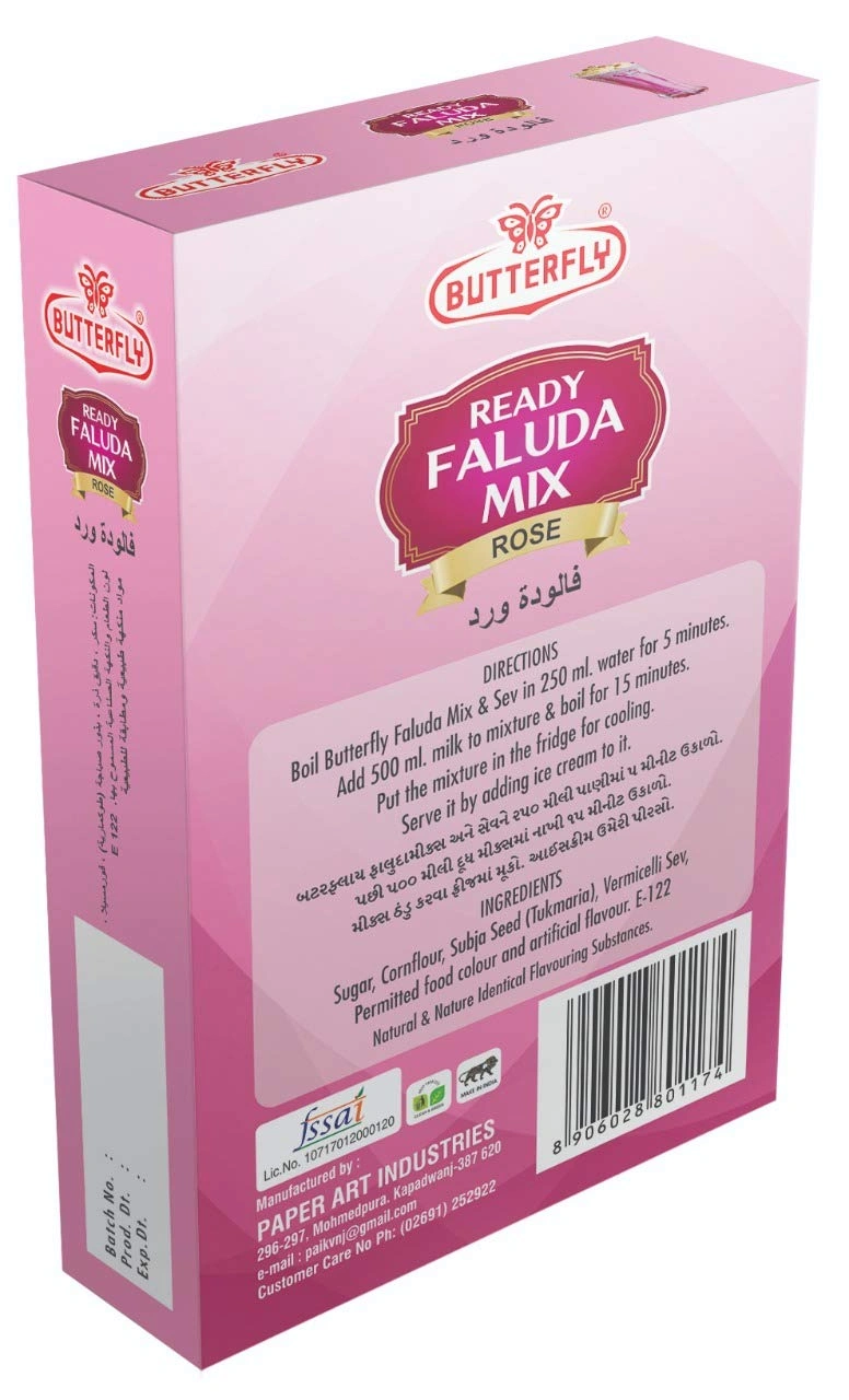 Butterfly Ready Faluda Mix, 100g (Rose)-1