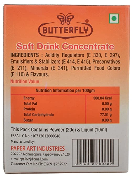 Soft Drink Concentrate, 30g (Orange)-1